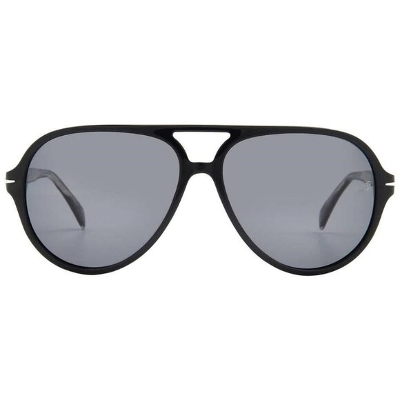 David Beckham Grey Pilot Men's Sunglasses DB 1091/S 0807/M9 60 DB 1091/ - Picture 1 of 5